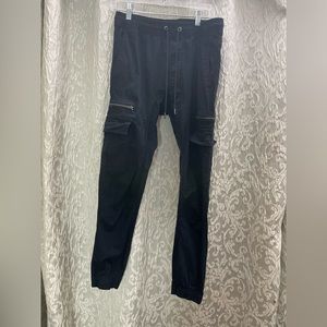 Black cargo pants
